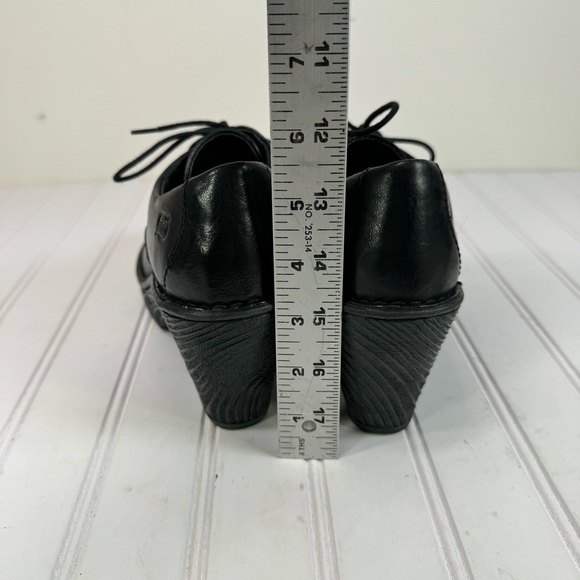 Born Nikolina black leather platform lace up shoes - Picture 7 of 11